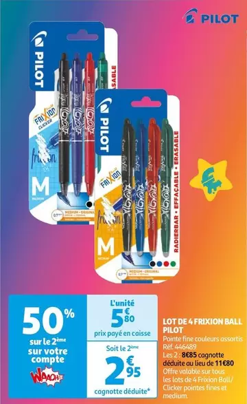 Pilot - Lot De 4 Frixion Ball