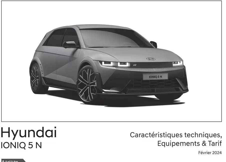 Caracteristiques Techniques, Equipements & Tarif offre sur Hyundai