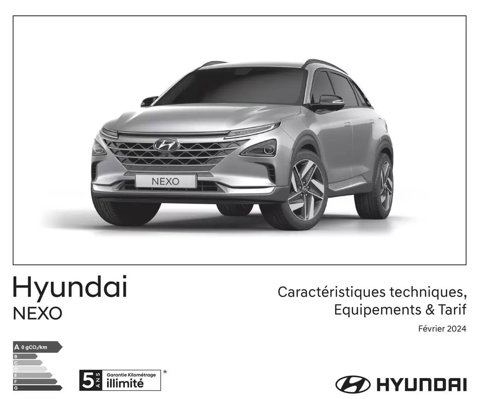 Hyundai Nexo offre sur Hyundai