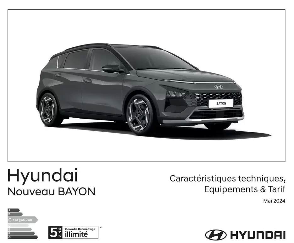 Hyundai Nouveau Bayon offre sur Hyundai