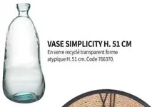 Vase Simplicity offre sur Conforama