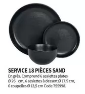 Service 18 Pièces Sand offre sur Conforama