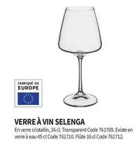 Verre A Vin Selenga  offre sur Conforama