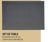 Set De Table offre sur Conforama