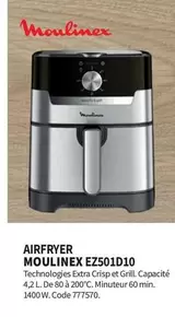 Moulinex - Airfryer EZ501D10  offre sur Conforama