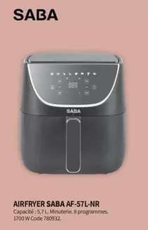 Saba - Airfryer AF-57L-NR offre sur Conforama