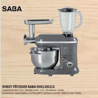 Saba - Robot Patissier KM6130021S offre sur Conforama