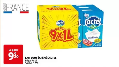 lactel - lait demi-écrémé