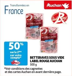 Auchan - Betteraves Sous Vide Label Rouge