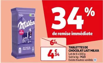 Milka - Tablettes De Chocolat Lait