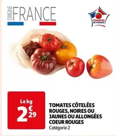 Tomates Côtelees Rouges, Noires Ou Jaunes Ou Allongées Coeur Rouges