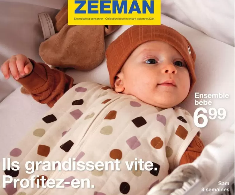 Ensemble Bébé offre à 6,99€ sur Zeeman