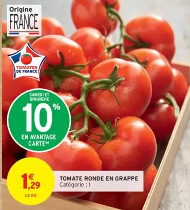 tomate ronde en grappe