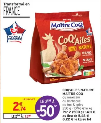 Maître Coq - Coq'ailes Nature