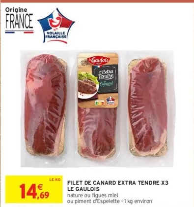 le gaulois - filet de canard extra tendre x3