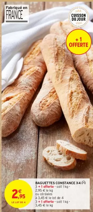 Baguettes Constance X4