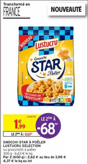 Lustucru - Gnocchi Star A Poêler Selection