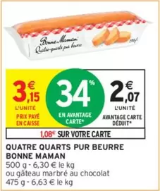 Bonne maman - Quatre Quarts Pur Beurre