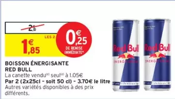 red bull - boisson énergisante