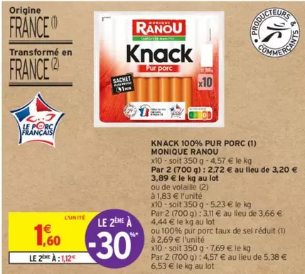 Monique Ranou - Knack 100% Pur Porc