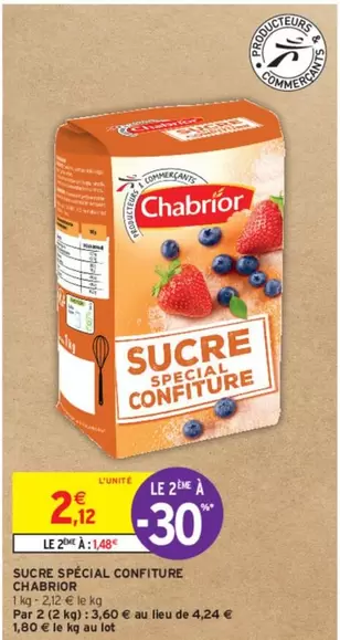 chabrior - sucre spécial confiture