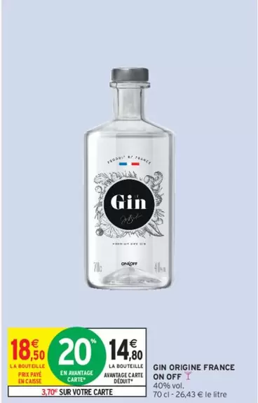 Gin Origine France On Off