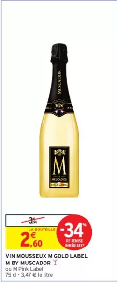 my muscador - vin mousseux m. gold label