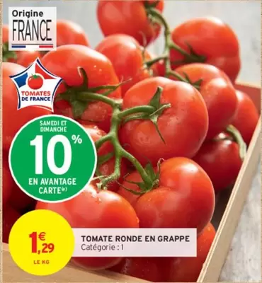 tomate ronde en grappe