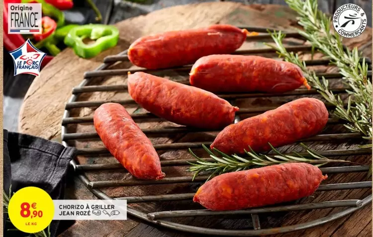 jean roze - chorizo a griller