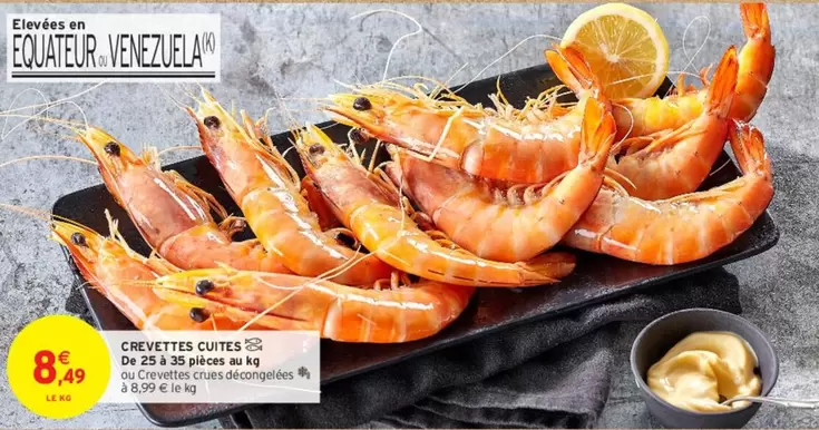 crevettes cuites