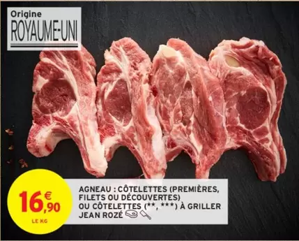 Jean Rozé - Agneau: Côtelettes (Premières, Filets Ou Découvertes) Ou Côtelettes (******) À Griller