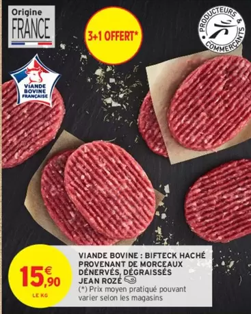 Jean Rozé - Viande Bovine: Bifteck Haché Provenant De Morceaux Denervés Dégraisses