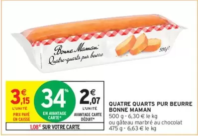 bonne maman - quatre quarts pur beurre