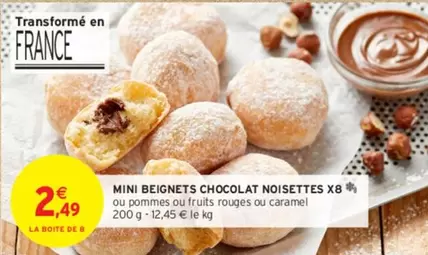 Mini Beignets Chocolat Noisettes X8