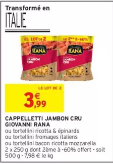 Giovanni Rana - Cappelletti Jambon Cru