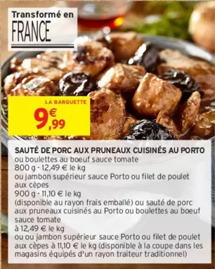 Sauté De Porc Aux Pruneaux Cuisinés Au Porto