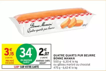 bonne maman - quatre quarts pur beurre