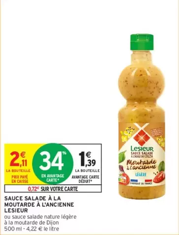 Lesieur - Sauce Salade À La Moutarde À L'ancienne