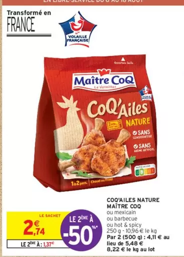 Maître Coq - Coq'ailes Nature