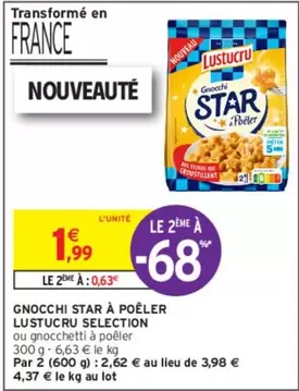 Lustucru - Gnocchi Star À Poêler Selection