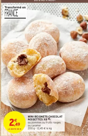 Mini Beignets Chocolat Noisettes