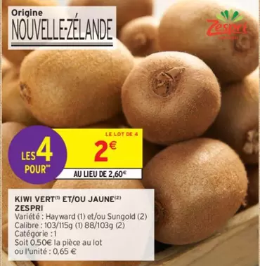 Zespri - zespri - Kiwi Vert Et/ou Jaune