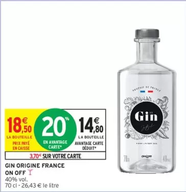 Gin Origine France On Off