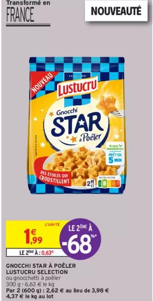 Lustucru - Gnocchi Star À Poêler