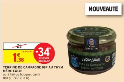 lalie - mère  - terrine de campagne igp au thym