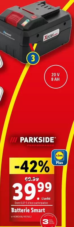 parkside - batterie smart