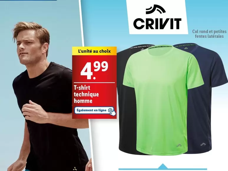 Crivit - T-Shirt Technique Homme