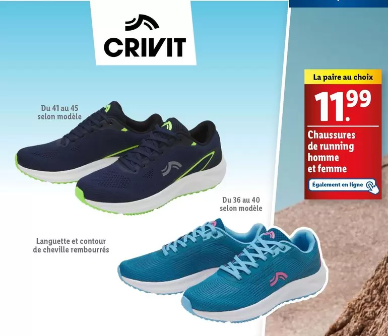 Crivit - Chaussures De Rumming Homme Et Femme