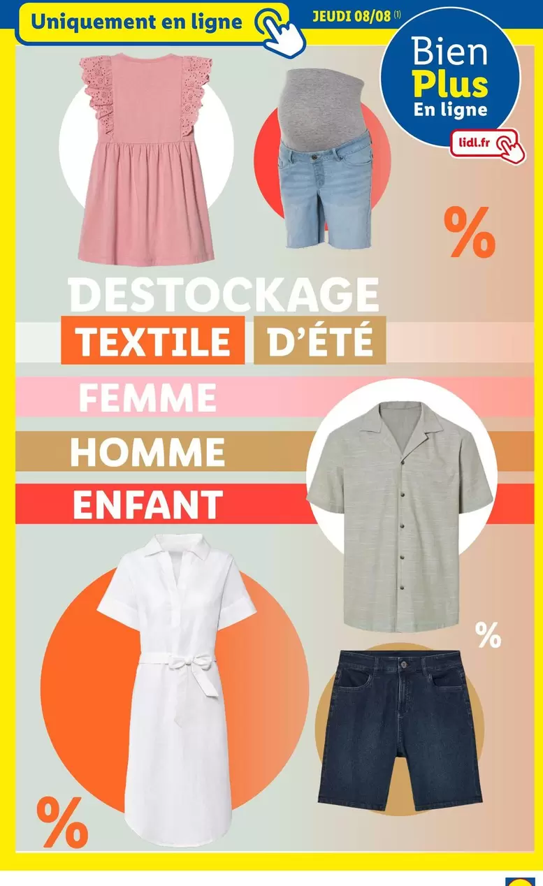 destockage textile d' été