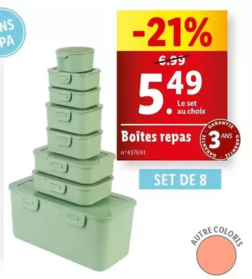 boîtes repas